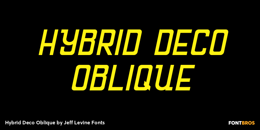 Hybrid Deco Oblique Poster