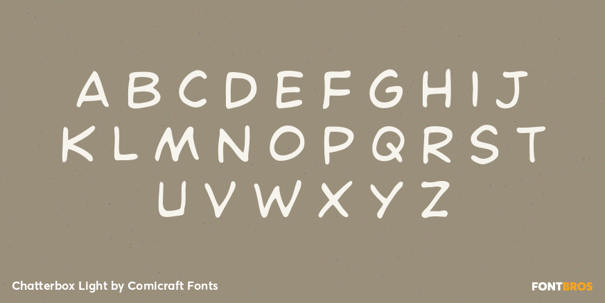 Chatterbox Light Font Poster #2