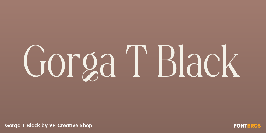 Gorga T Black Font Poster #1
