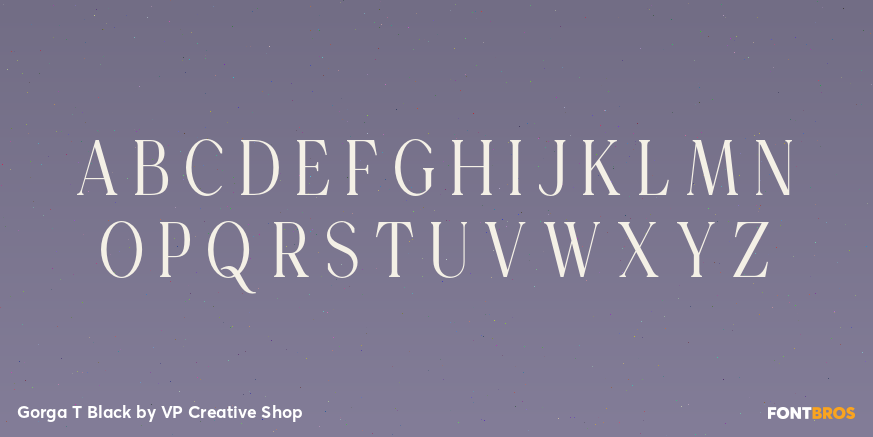 Gorga T Black Font Poster #2