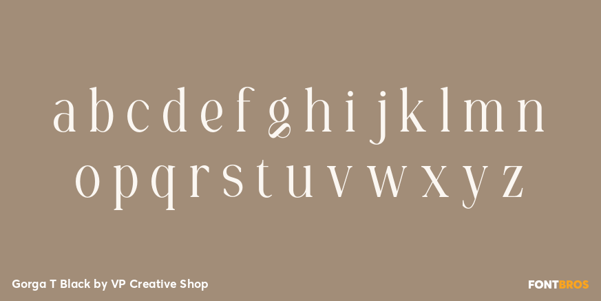 Gorga T Black Font Poster #3
