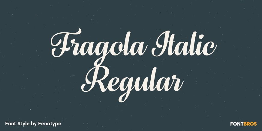 Fragola Italic Regular Poster
