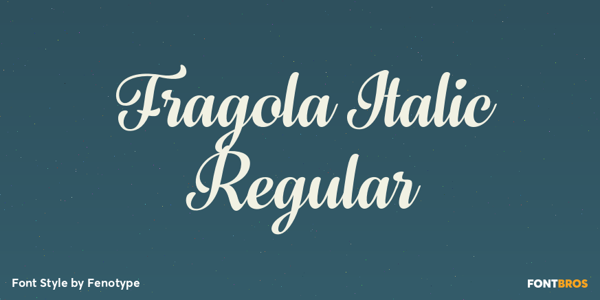 Fragola Italic Regular Poster
