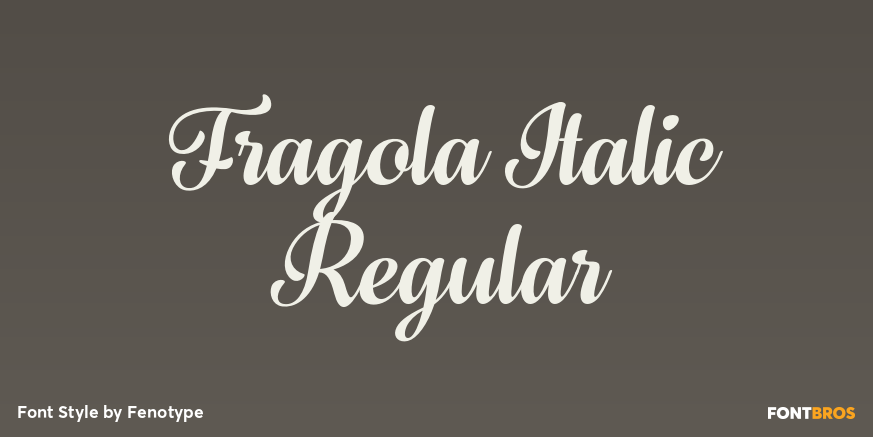 Fragola Italic Regular Poster