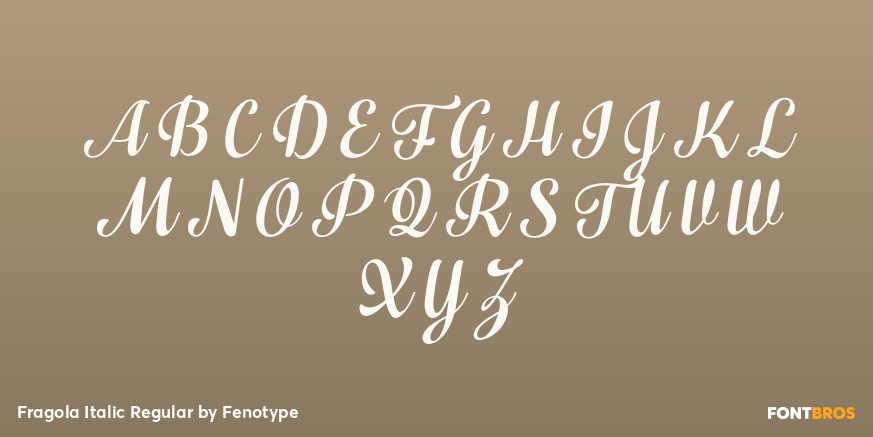 Fragola Italic Regular Font Poster #2