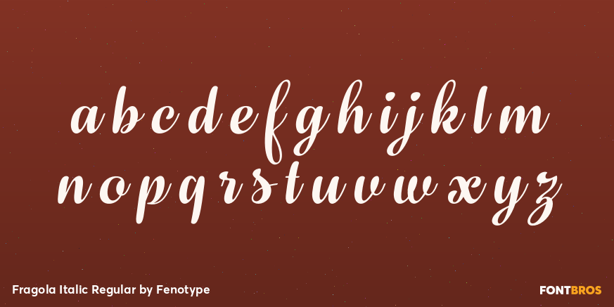 Fragola Italic Regular Font Poster #3