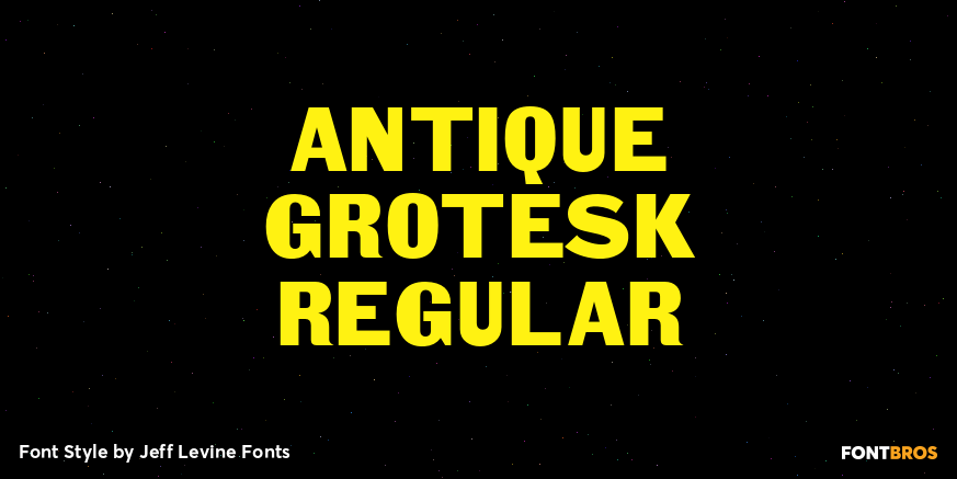 Antique Grotesk Regular Poster