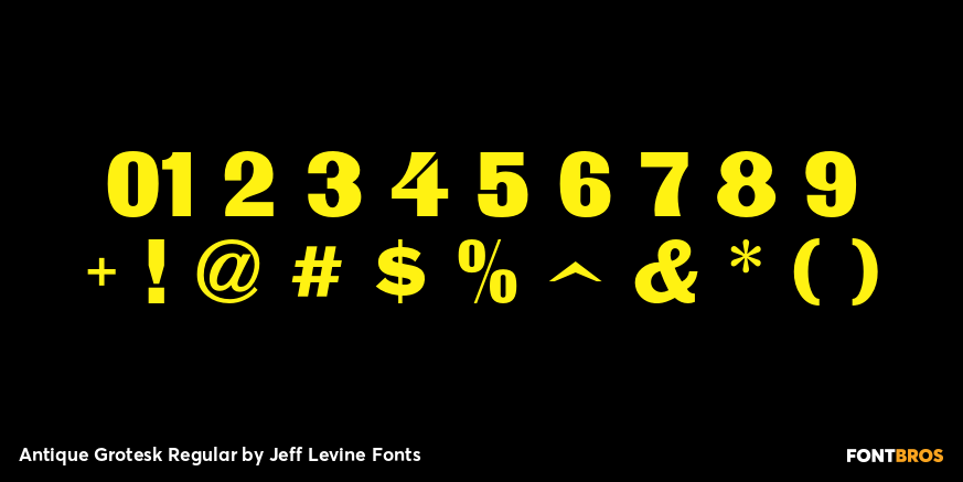 Antique Grotesk Regular Font Poster #1