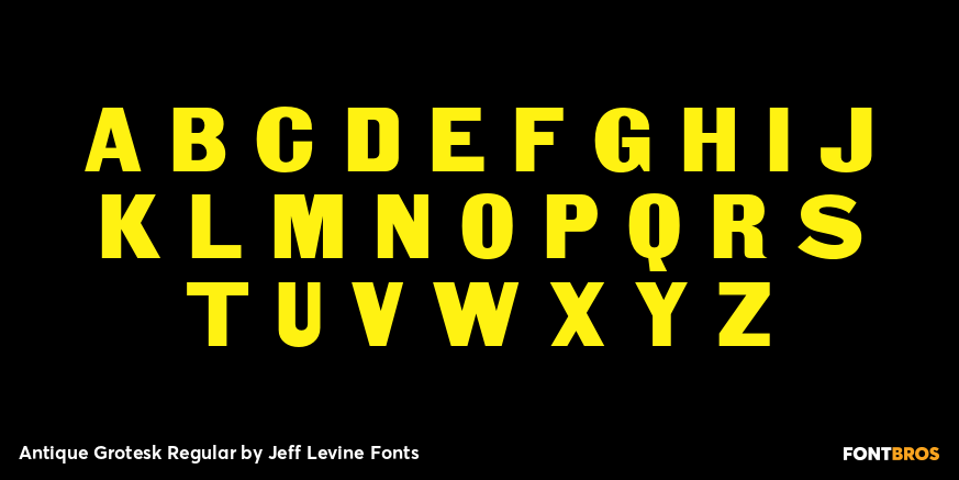 Antique Grotesk Regular Font Poster #1