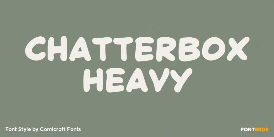Chatterbox Heavy Font Poster #1
