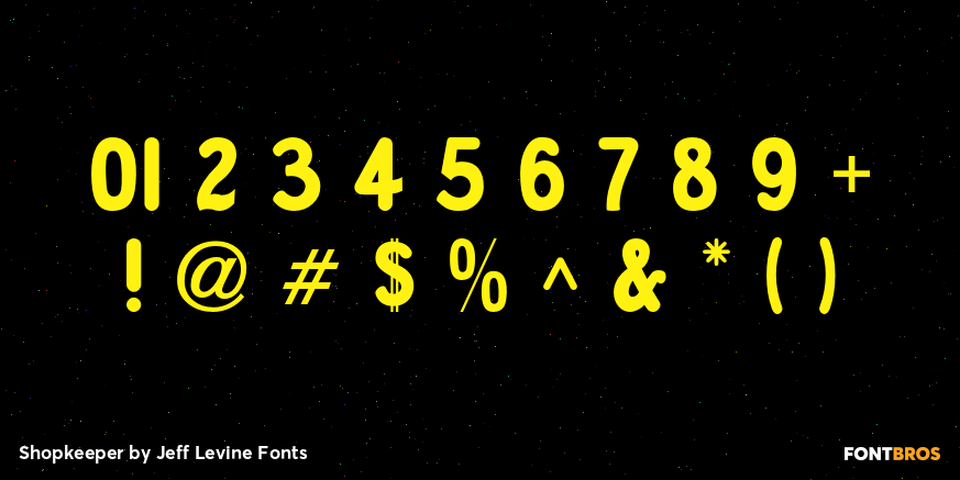 Shopkeeper Font Poster #4