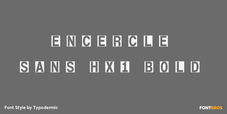 Encercle Sans HX1 Bold Poster