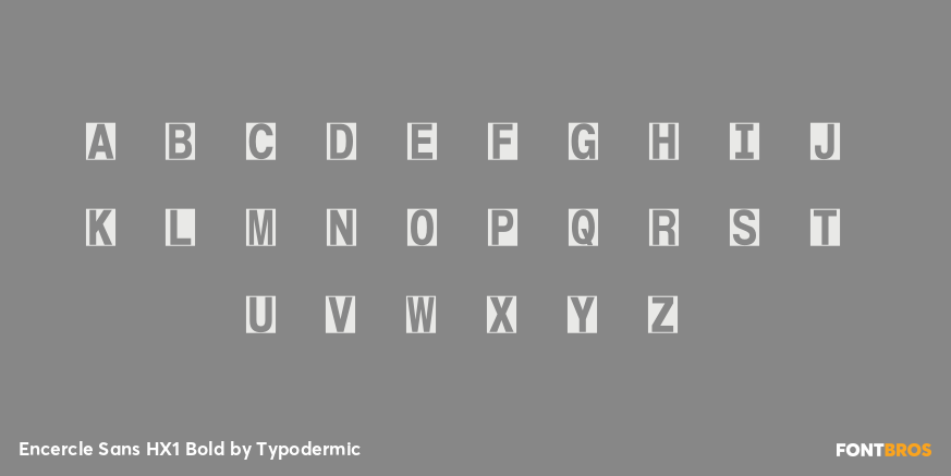 Encercle Sans HX1 Bold Font Poster #2