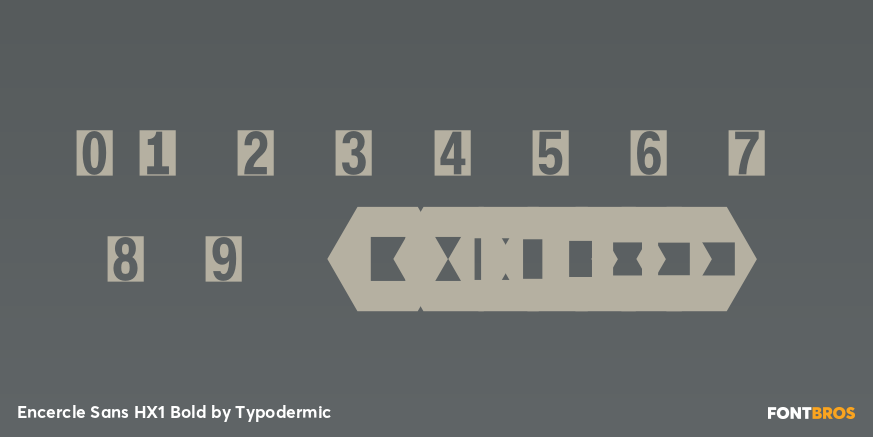 Encercle Sans HX1 Bold Font Poster #4