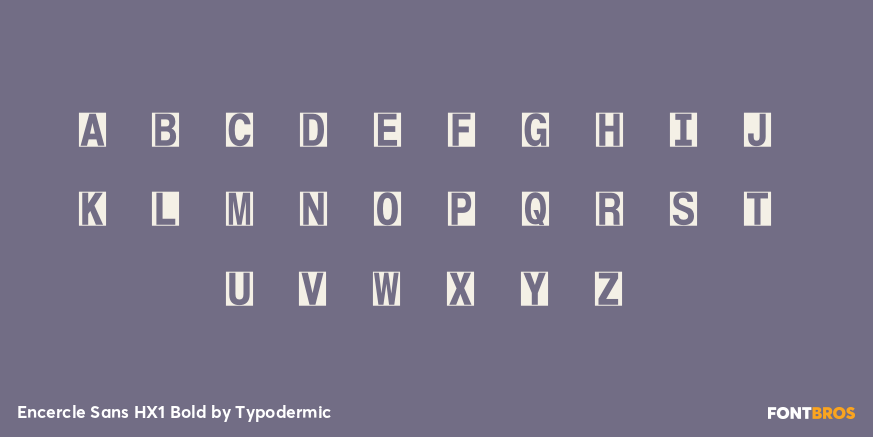 Encercle Sans HX1 Bold Font Poster #1