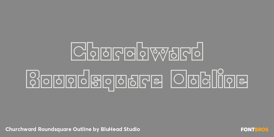 Churchward Roundsquare Outline Poster