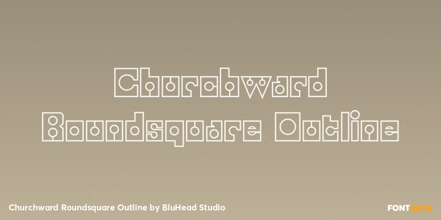 Churchward Roundsquare Outline Poster