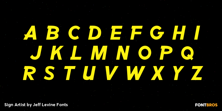 Sign Artist Font Poster #3