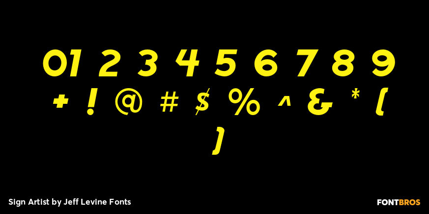 Sign Artist Font Poster #4