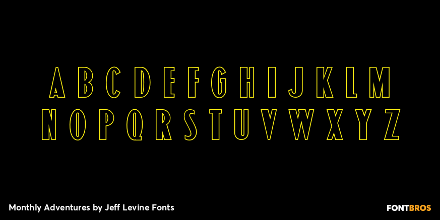 Monthly Adventures Font Poster #3