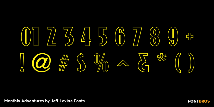 Monthly Adventures Font Poster #4