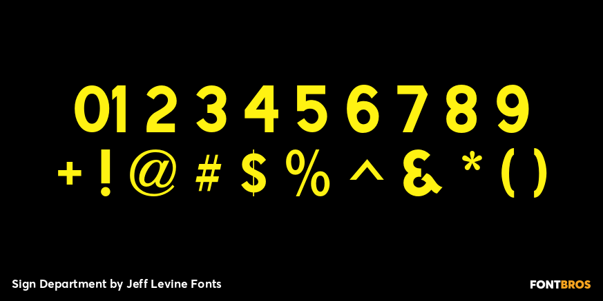 Sign Department Font Poster #4