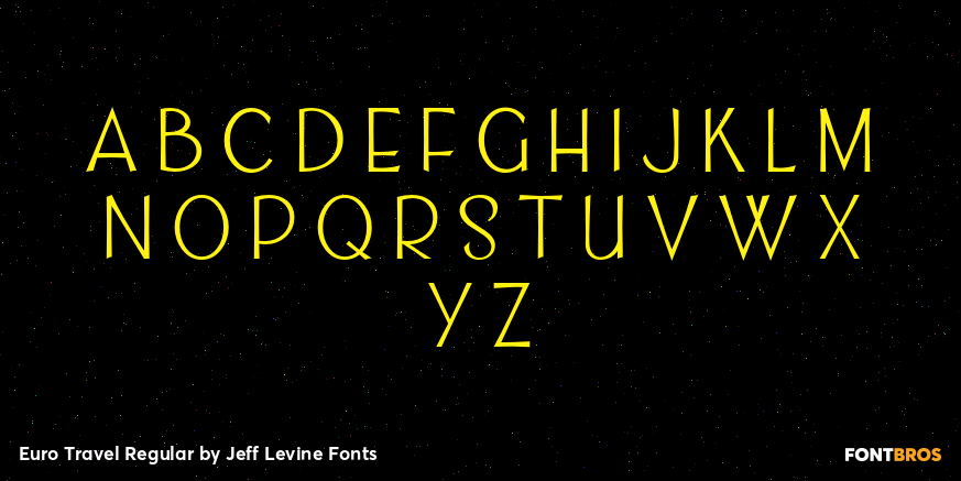 Euro Travel Regular Font Poster #3