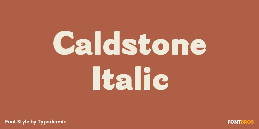 Caldstone Italic Poster