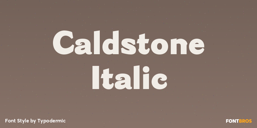 Caldstone Italic Poster