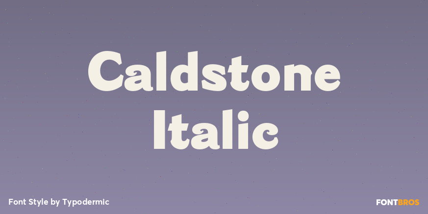 Caldstone Italic Poster