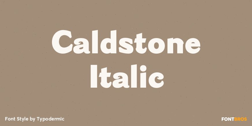Caldstone Italic Poster