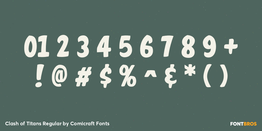 Clash of Titans Regular Font Poster #4