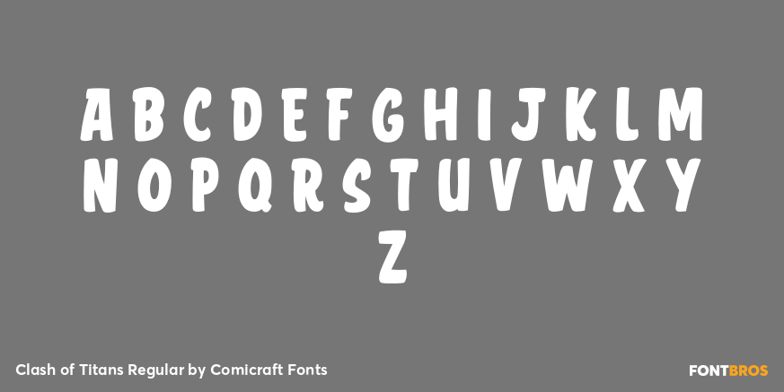 Clash of Titans Regular Font Poster #2