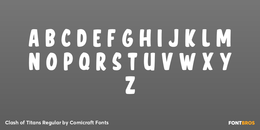 Clash of Titans Regular Font Poster #3