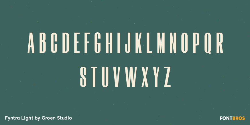 Fyntra Light Font Poster #2