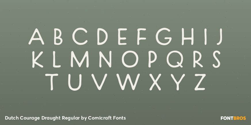 Dutch Courage Draught Regular Font Poster #2