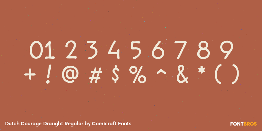 Dutch Courage Draught Regular Font Poster #4