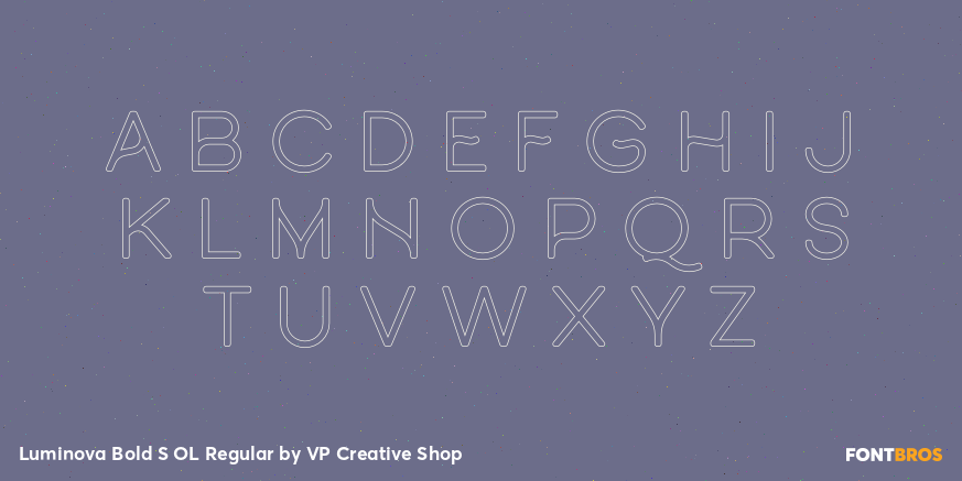 Luminova Bold S OL Regular Font Poster #1