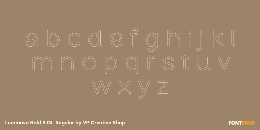 Luminova Bold S OL Regular Font Poster #1