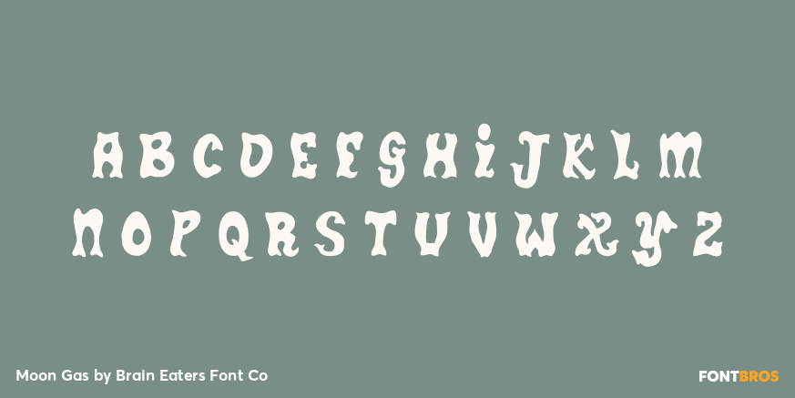 Moon Gas Font Poster #3