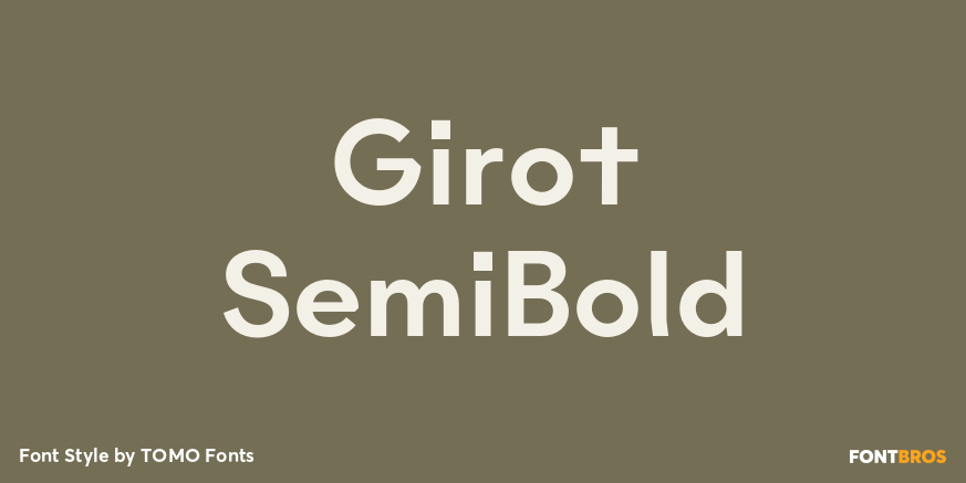 Girot SemiBold Poster