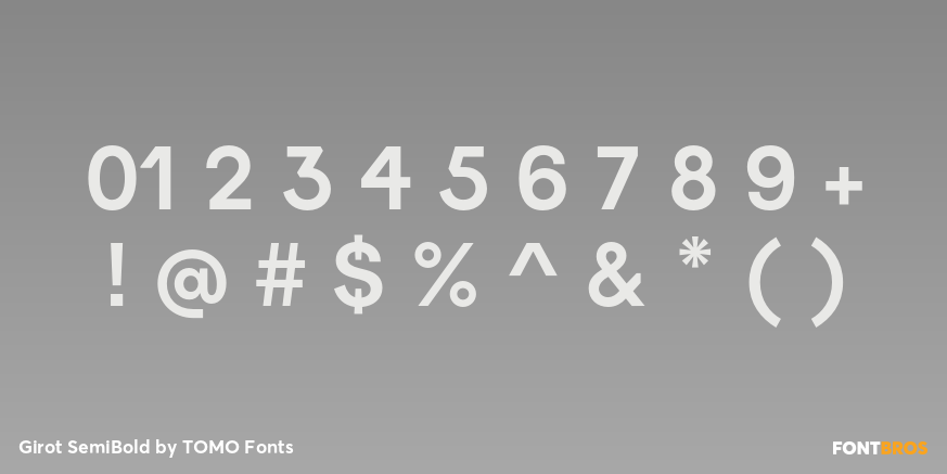 Girot SemiBold Font Poster #1