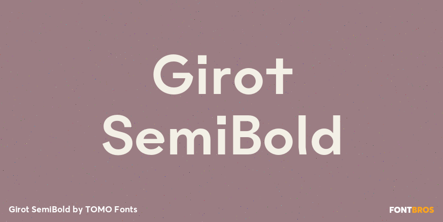 Girot SemiBold Poster