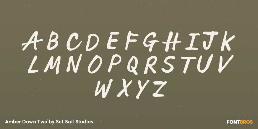 Amber Dawn Two Font Poster #2