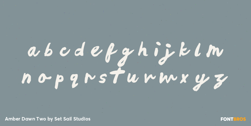 Amber Dawn Two Font Poster #3