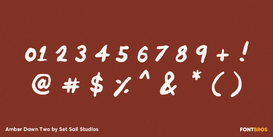 Amber Dawn Two Font Poster #4