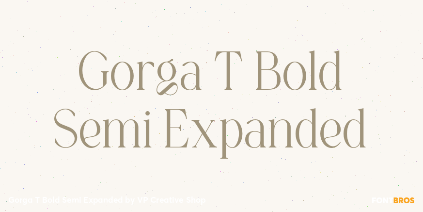 Gorga T Bold Semi Expanded Font Poster #1