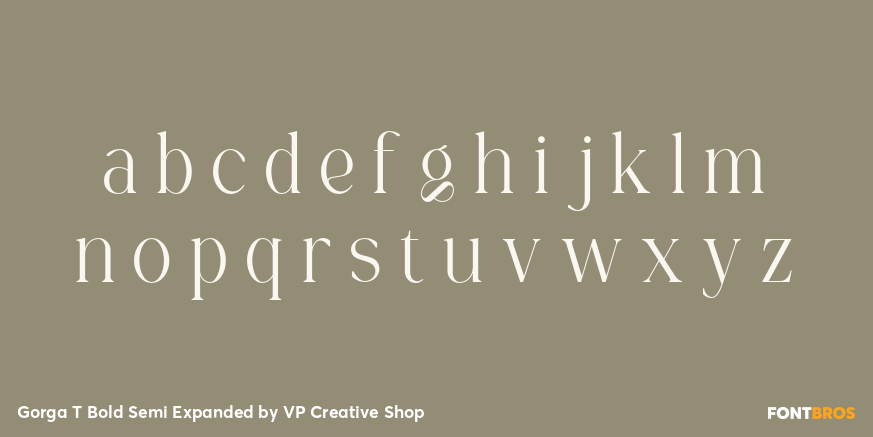 Gorga T Bold Semi Expanded Font Poster #3