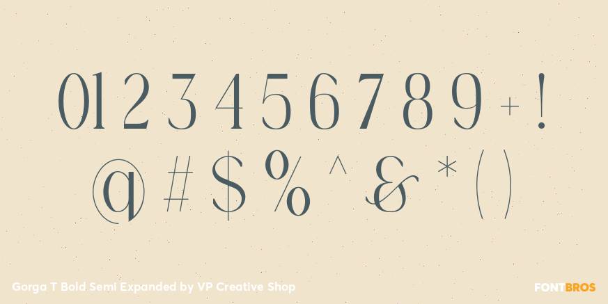 Gorga T Bold Semi Expanded Font Poster #4