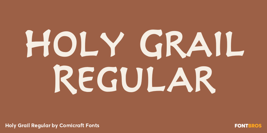 Holy Grail Regular Font Poster #1